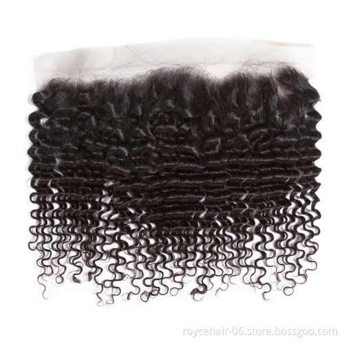 Wholesale Cheap hot sale Jerry Curly Brazilian Human Hair Lace Frontal Closure